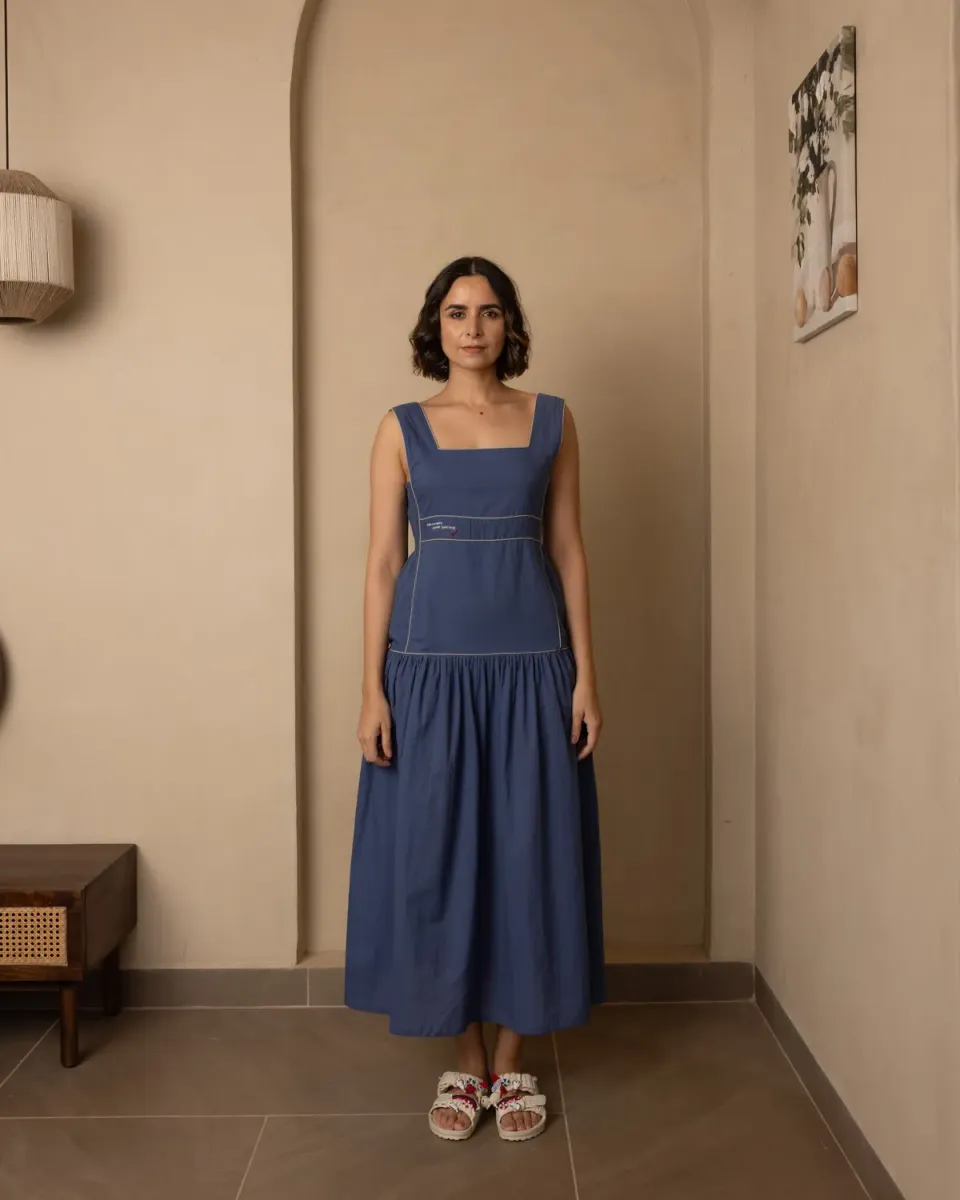 Our Dve Nautica Serene vestito blu cotone