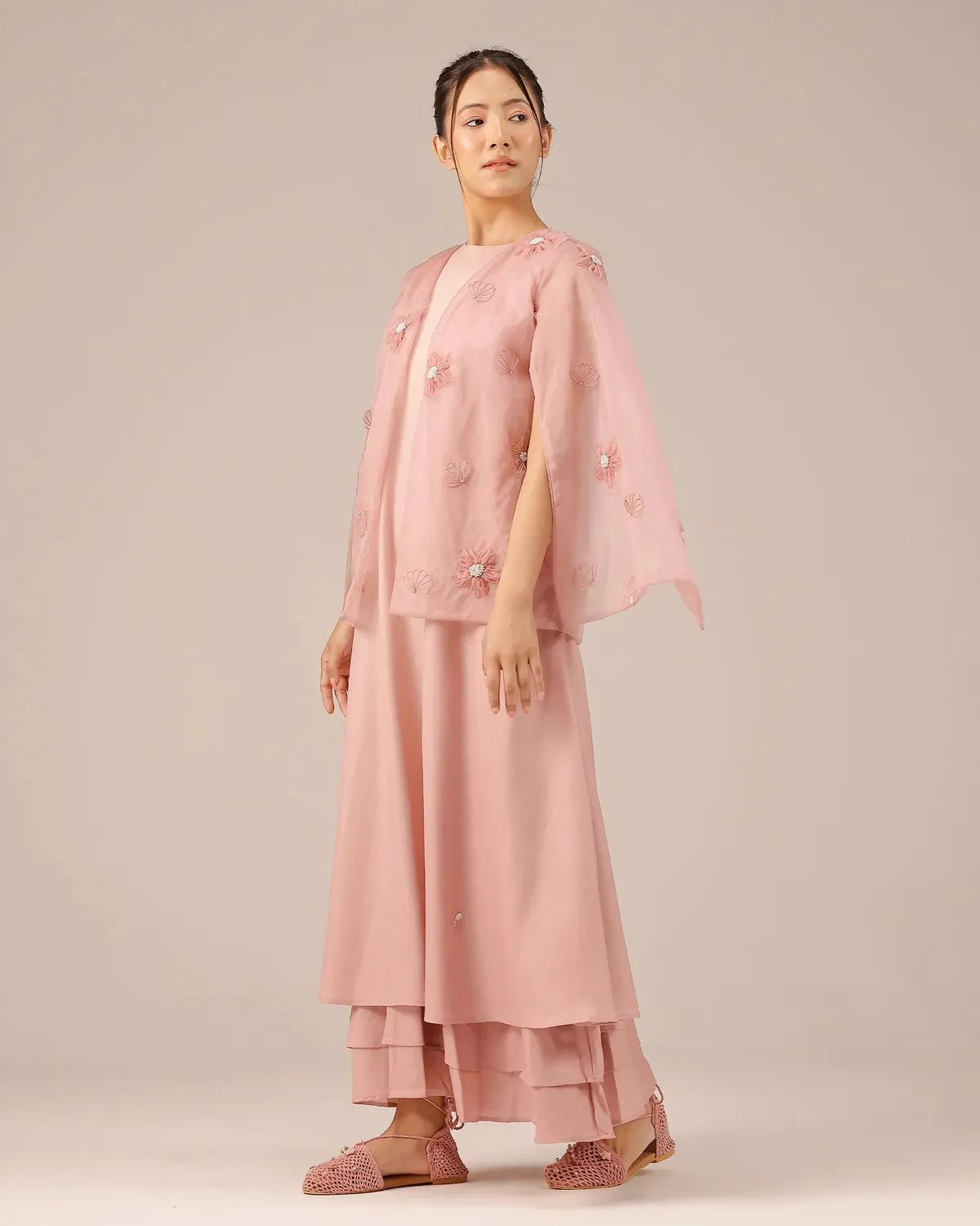 Our Dve Wave Kiss completo giacca abito rosa