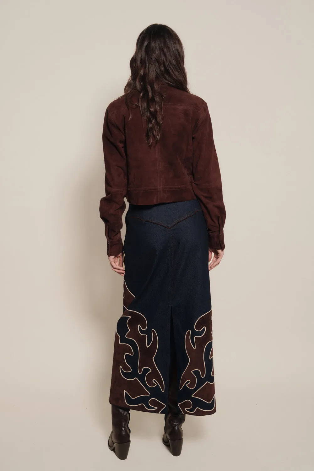 Johanna Ortiz Time On My Side gonna midi denim