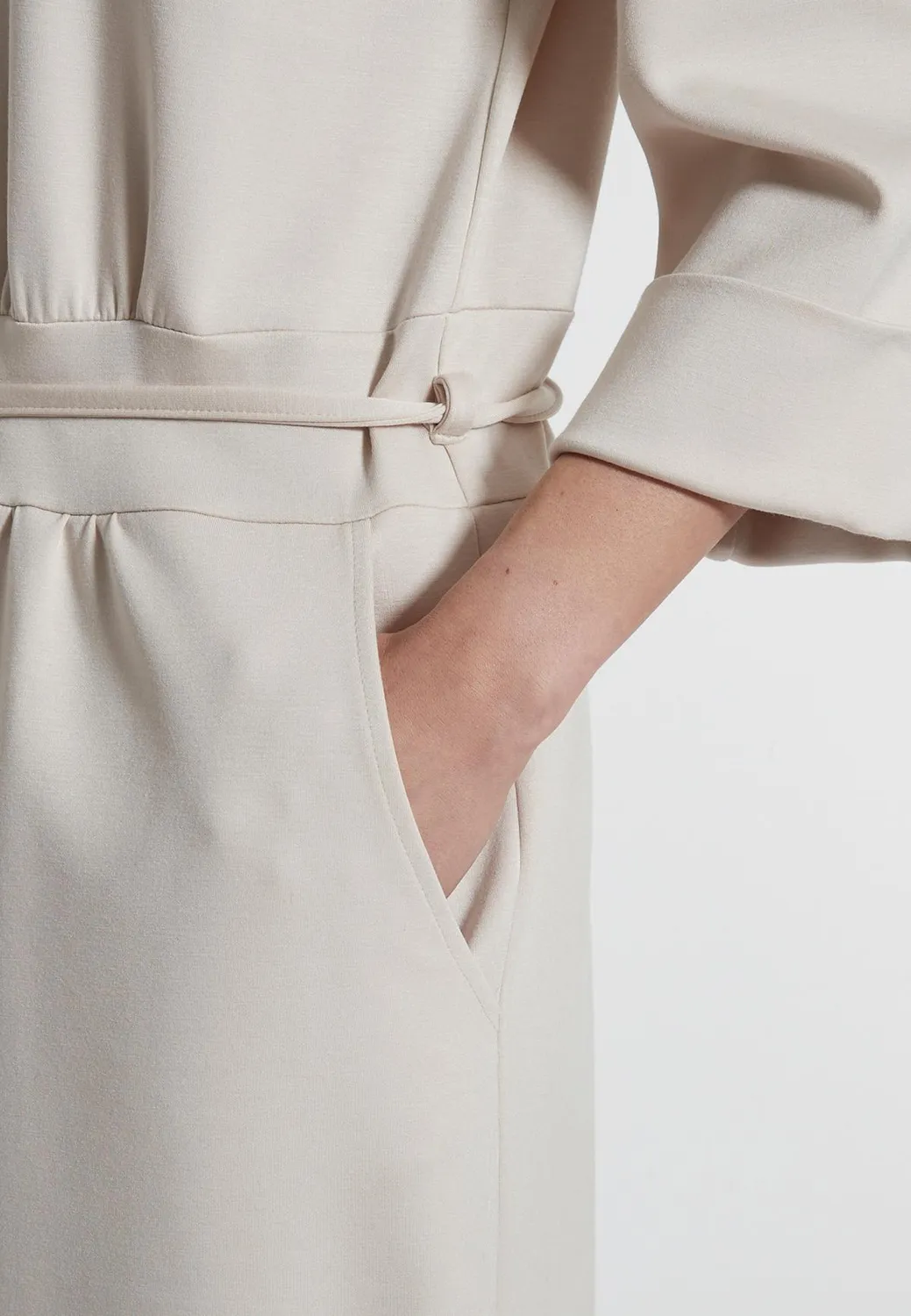Ana Alcazar Hegla abito camicia midi bianco