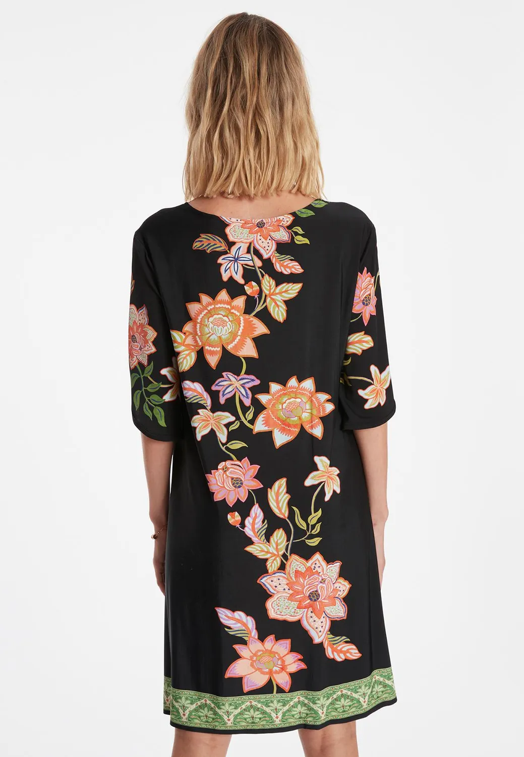 Ana Alcazar Zira vestito jersey fantasia corto