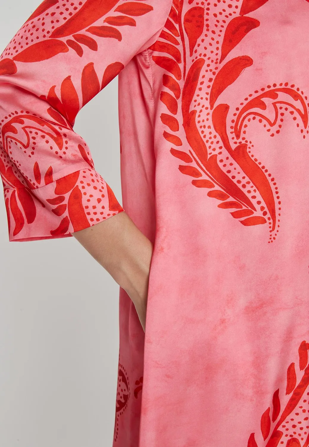 Ana Alcazar Kasea abito tunica rosa linea A
