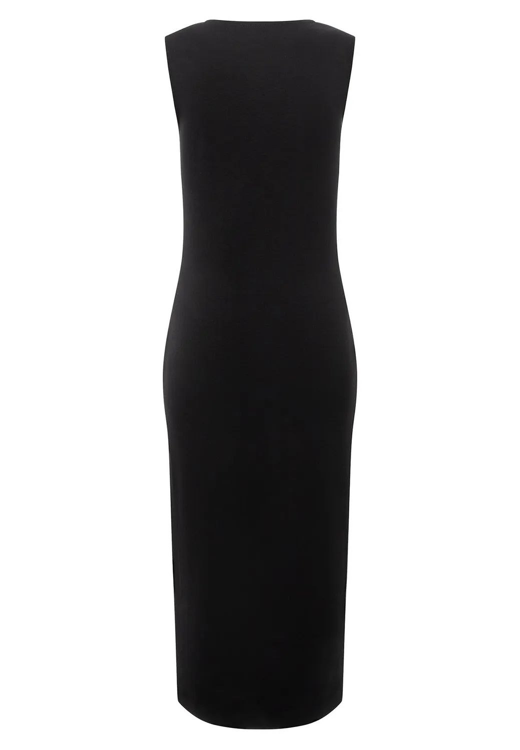 Ana Alcazar Ira abito midi nero cut-out
