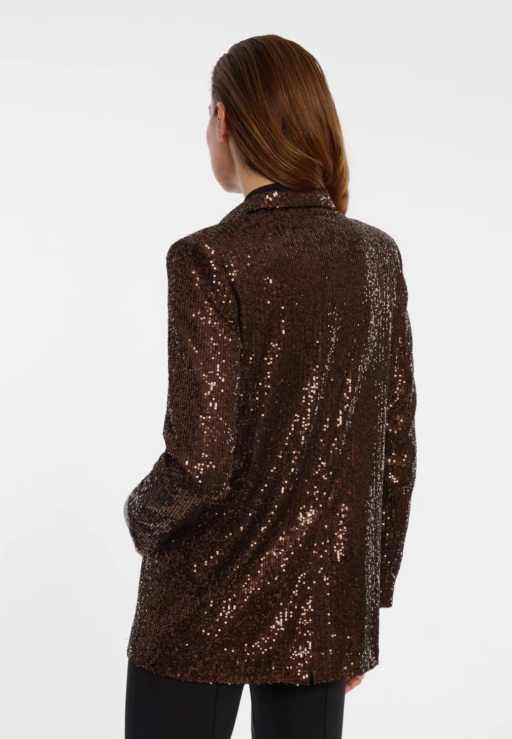 Ana Alcazar Eloberta blazer paillettes bronzo