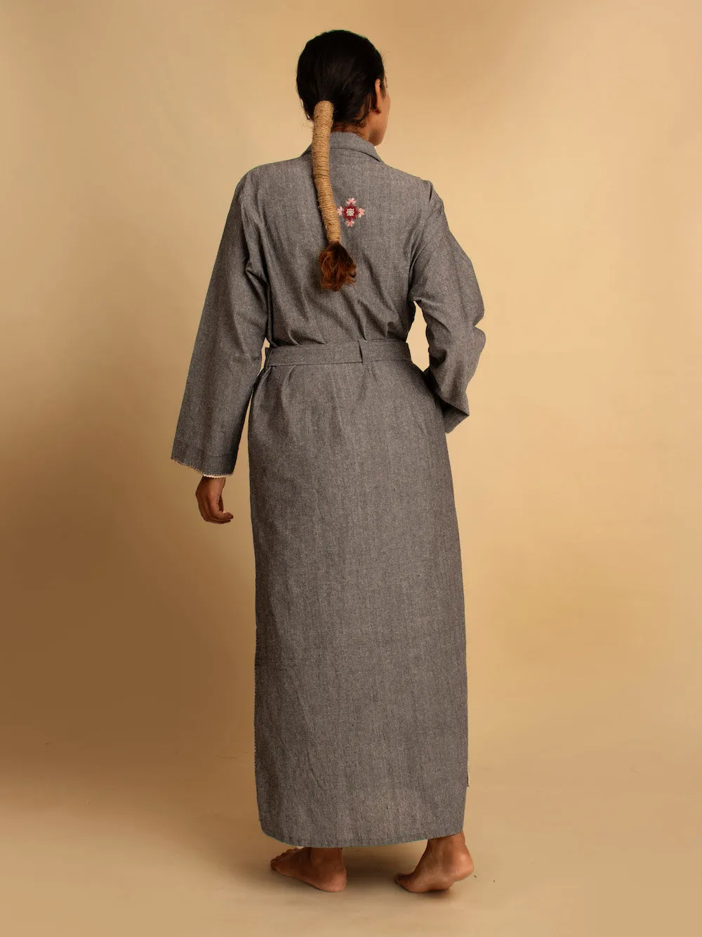 Our Dve Dewasi giacca grigia in cotone