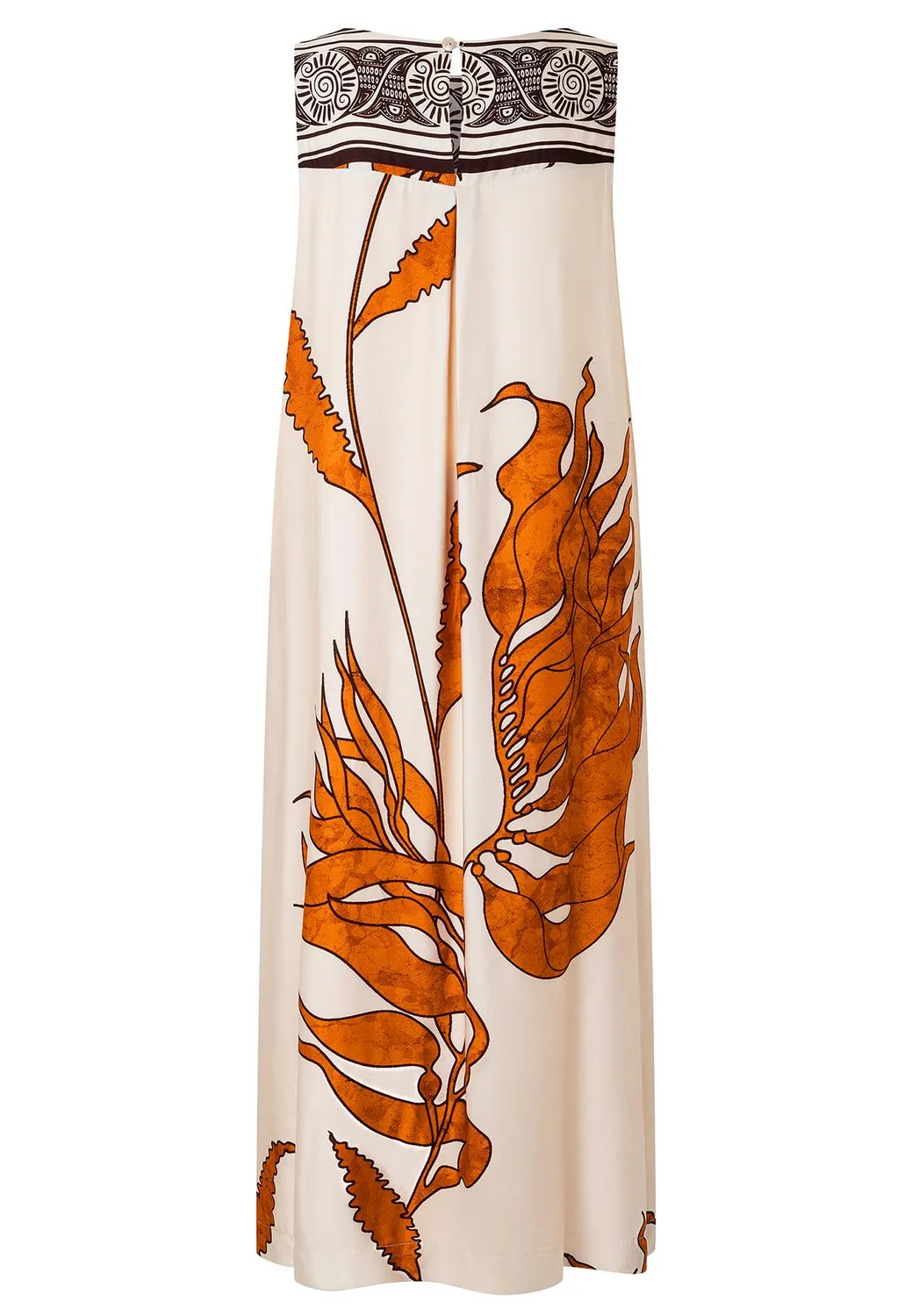 Ana Alcazar Palea vestito midi raso marrone