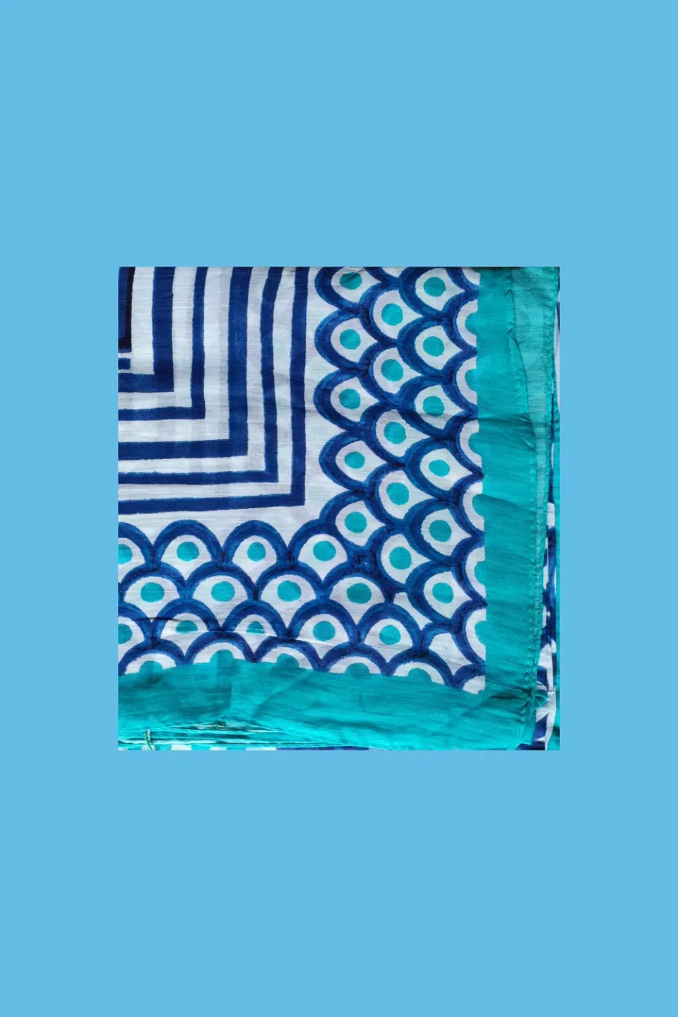 Antica Sartoria DV3009 foulard blu cotone