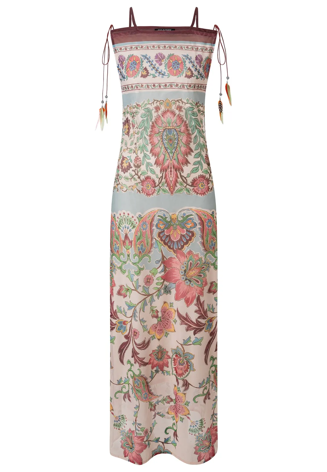 Ana Alcazar Doremil abito boho maxi pastello