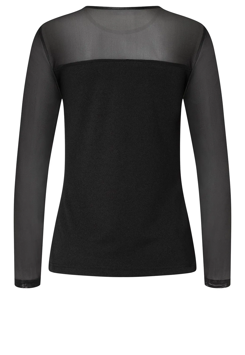Ana Alcazar Cassia top maniche lunghe jersey ecopelle