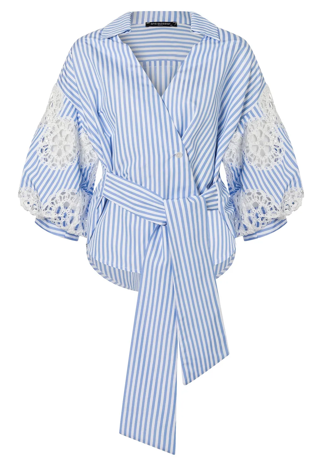 Ana Alcazar Dovah blusa incrocio a righe