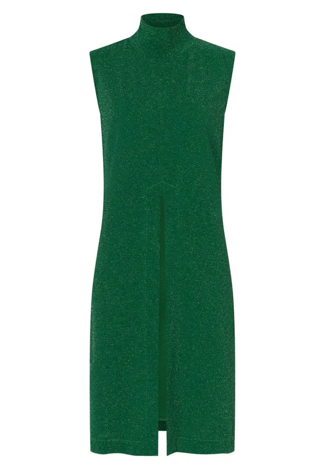 Ana Alcazar Ontara tunica verde lurex scollo a goccia