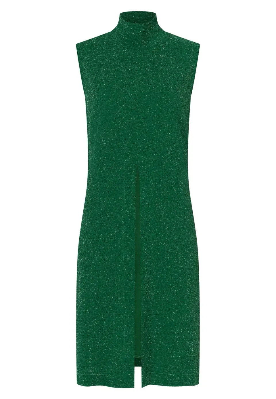 Ana Alcazar Ontara tunica verde lurex scollo a goccia