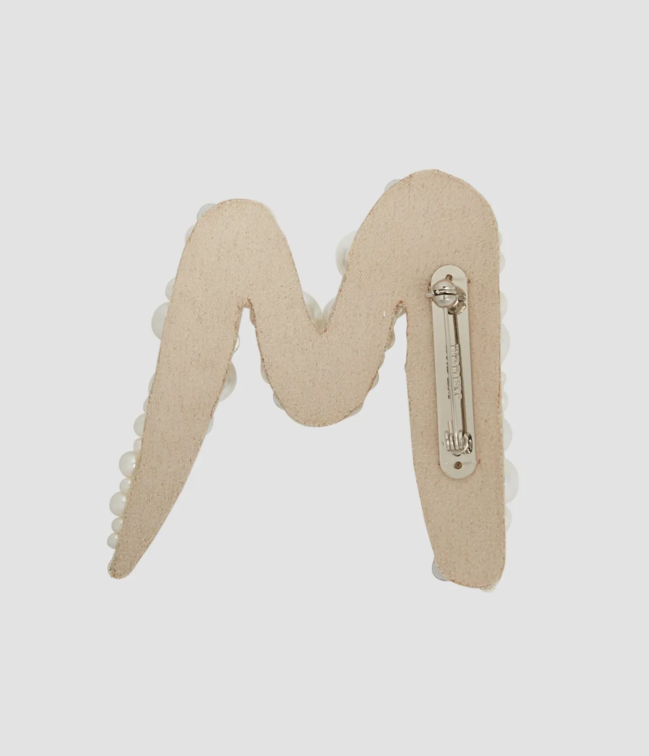 Erdem Pearl Alphabet Brooch M spilla lettera M perle