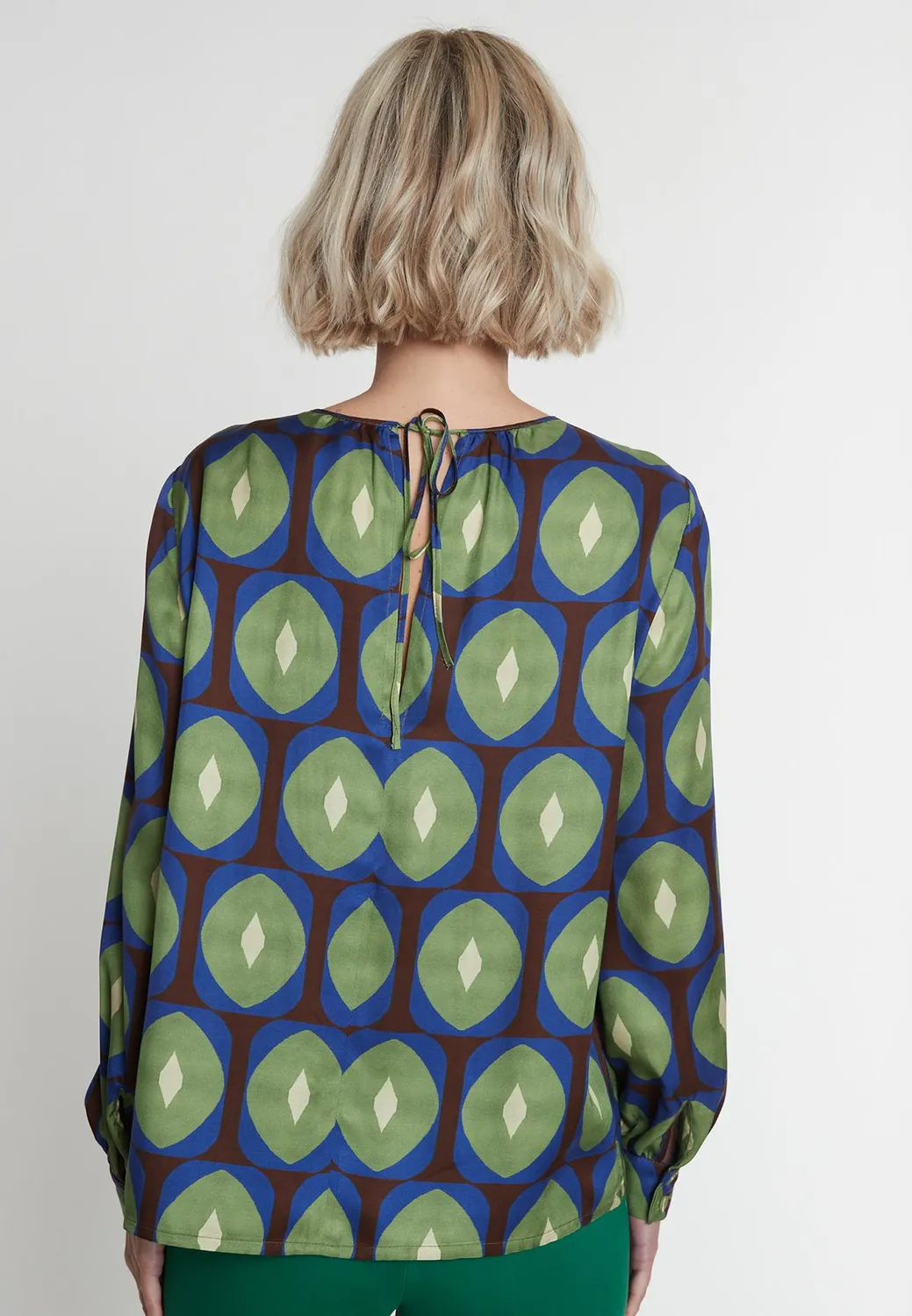 Ana Alcazar Maanis top blusa raso taglio casual