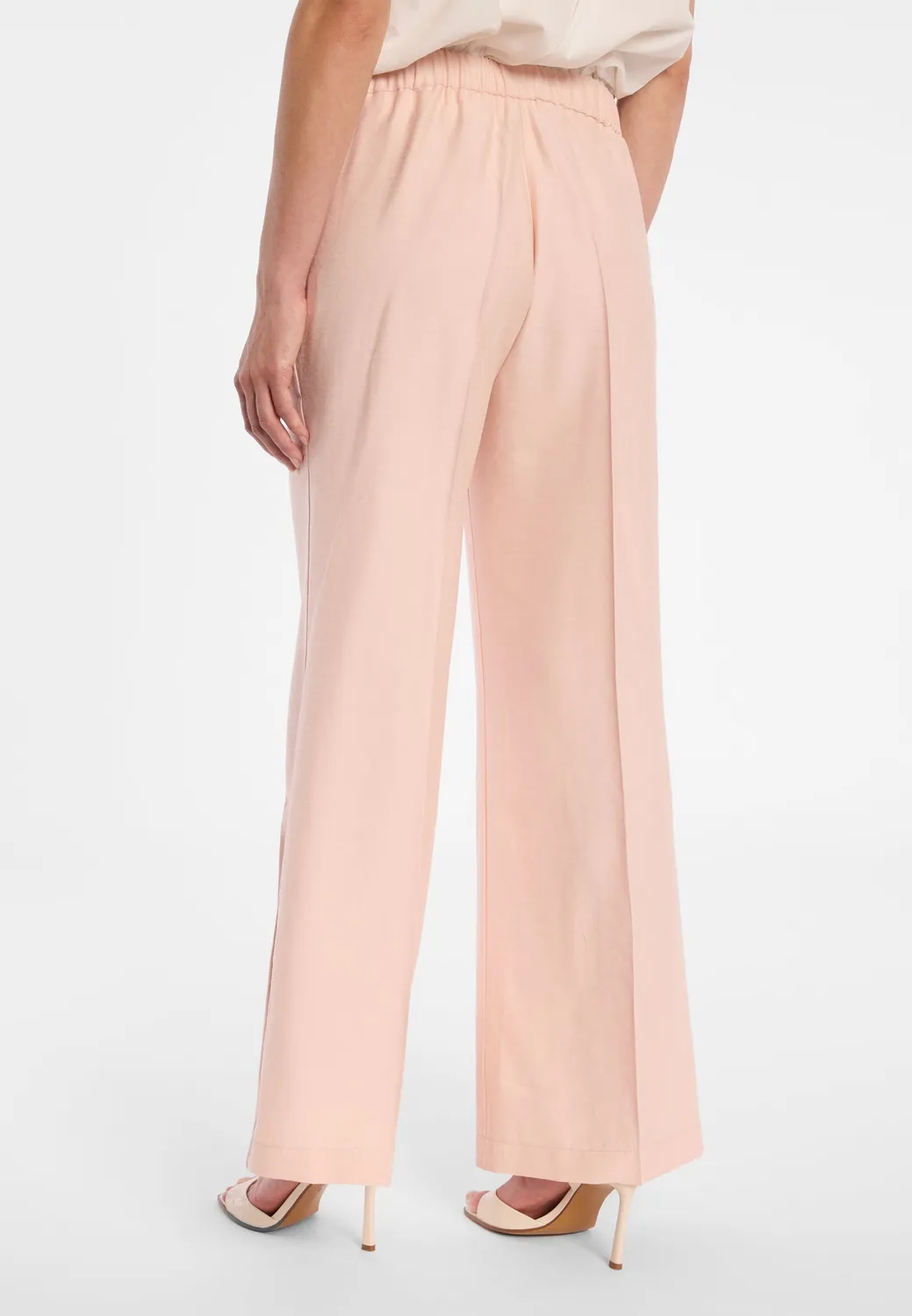 Ana Alcazar Dorli pantaloni rosa cintura annodata