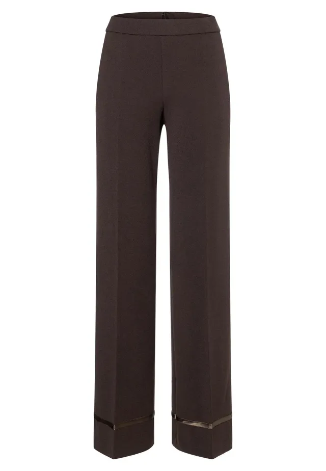 Ana Alcazar Harimi pantaloni marroni vita alta