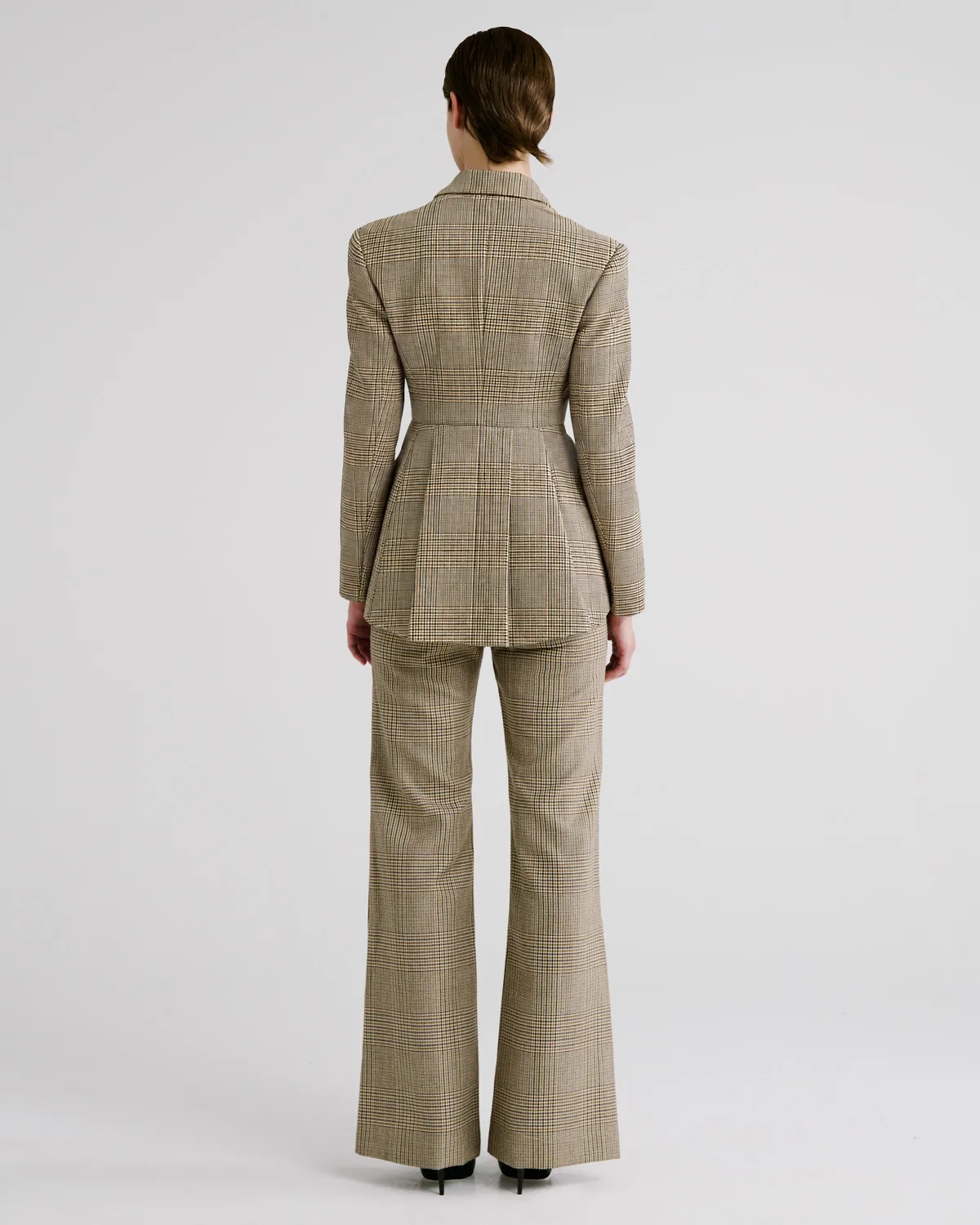 Violante Nessi Burri blazer pied-de-poule lana