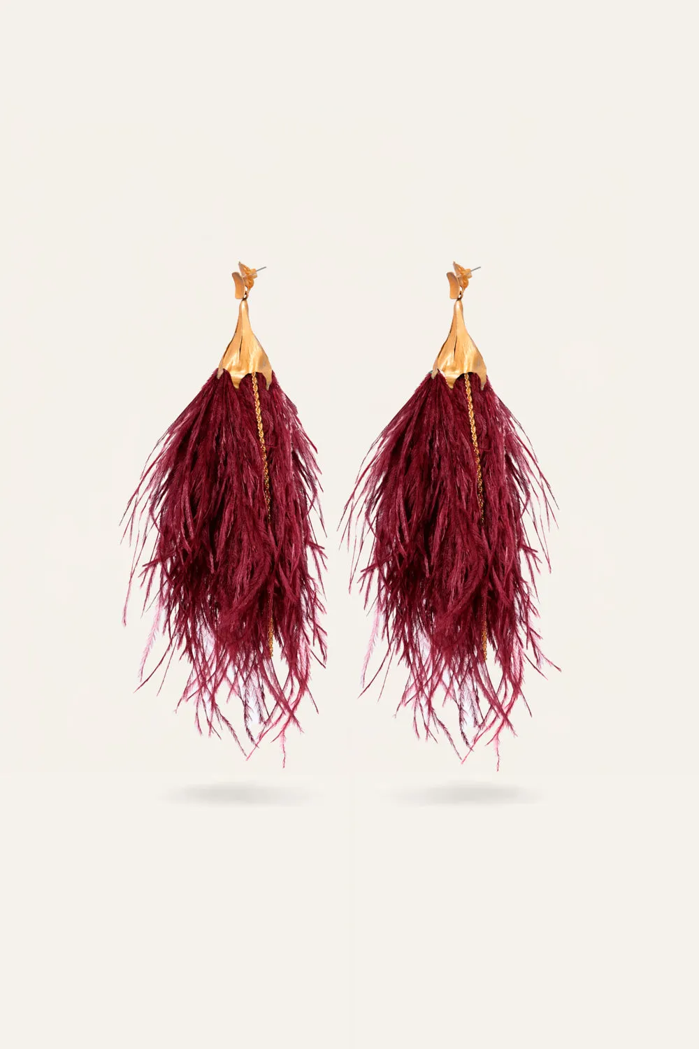 Johanna Ortiz Celeste Mystic Crescent orecchini ottone viola