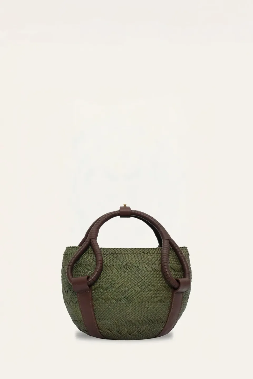 Johanna Ortiz Ballad Frontier mini tote iraca verde