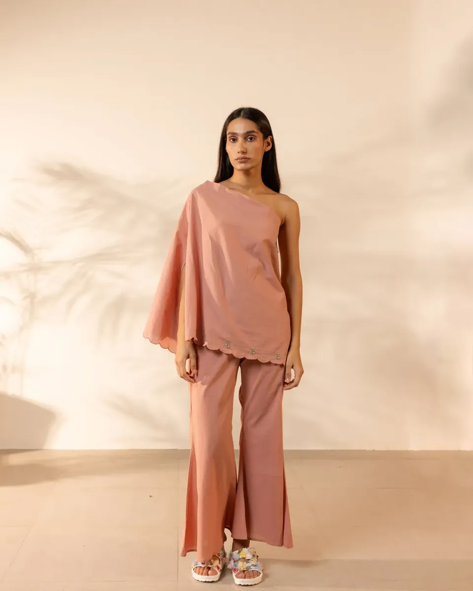 Our Dve Coral Kiss completo donna cotone rosa cipria