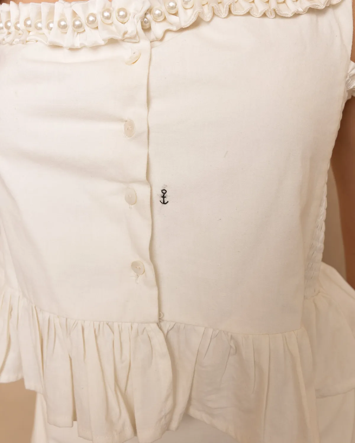 Our Dve Nautica Zoe set top gonna beige