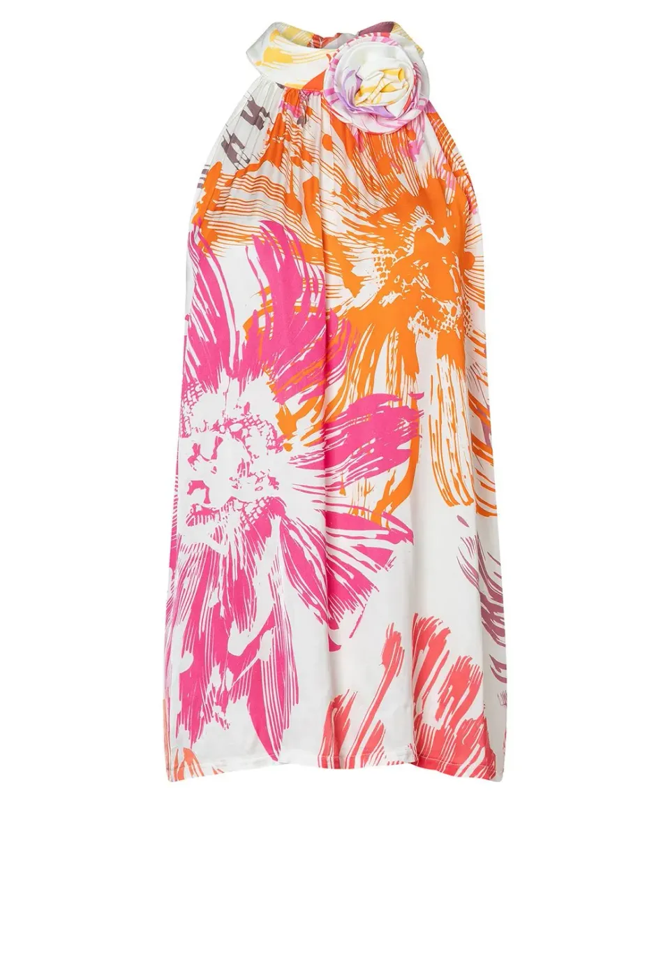 Ana Alcazar Webora top floreale scollo halter