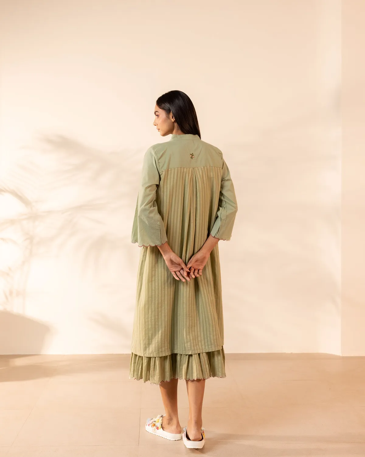 Our Dve Bloomberry completo donna cotone verde chiaro