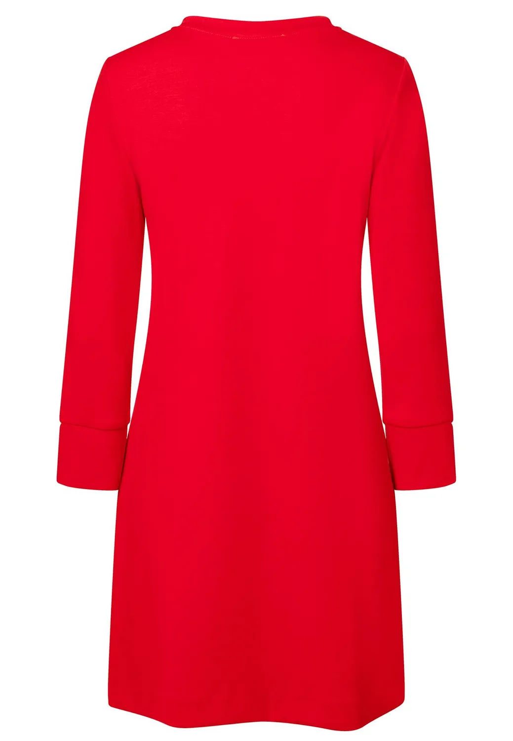 Ana Alcazar Sipea abito linea A rosso jersey