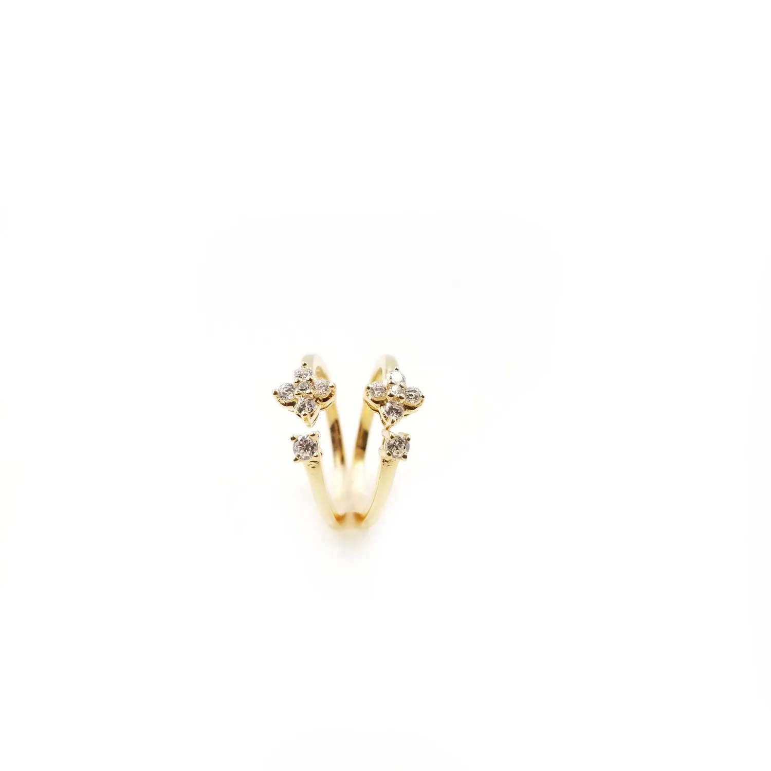 Our Dve Prairie Ring anello oro zircone