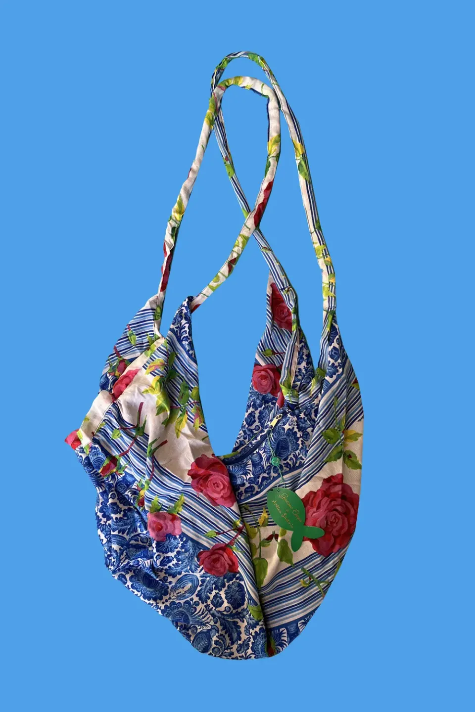 Antica Sartoria DV1902 sacca a spalla blu cotone