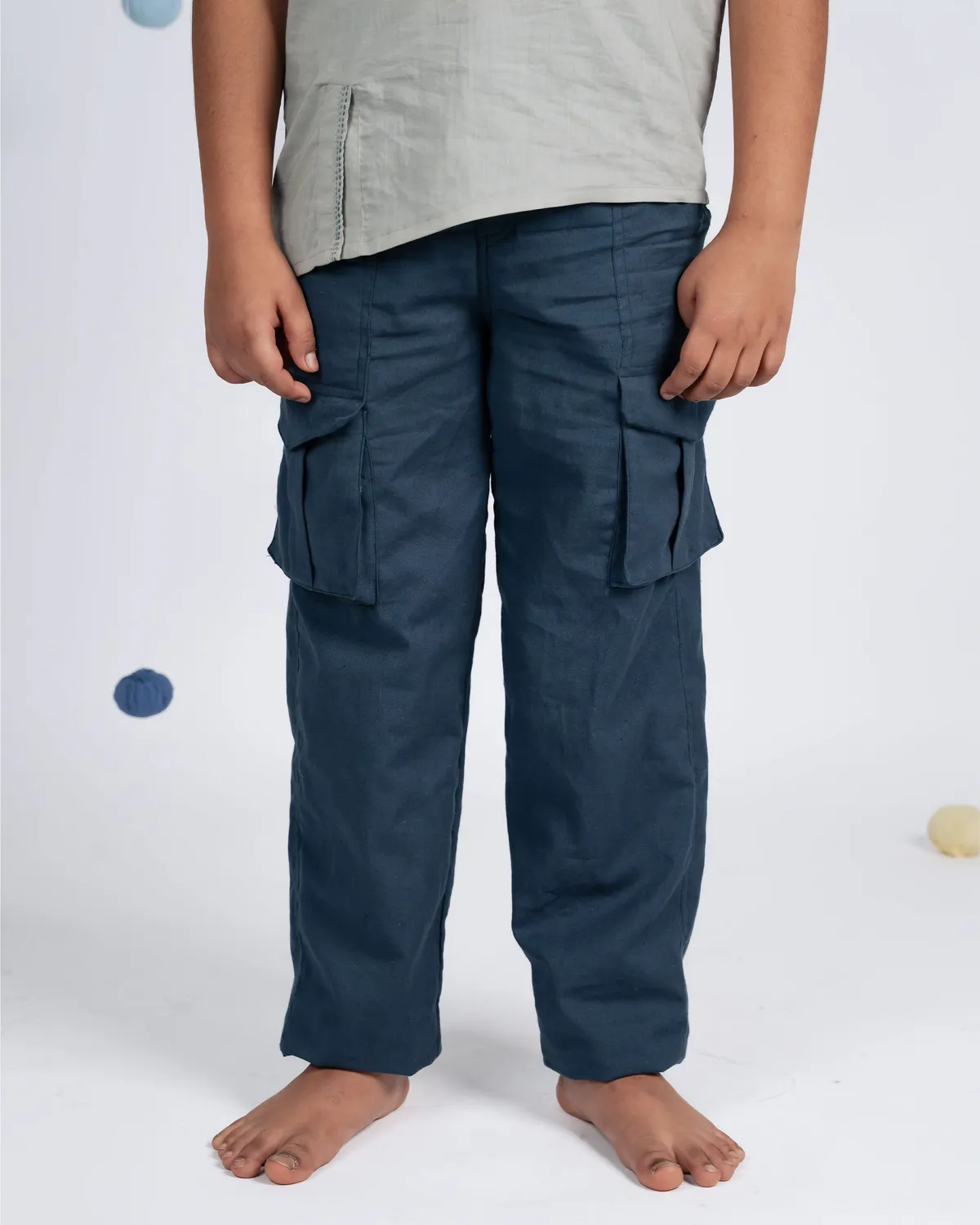 Our Dve Signature Boy Pant pantaloni Teal Blue regular fit