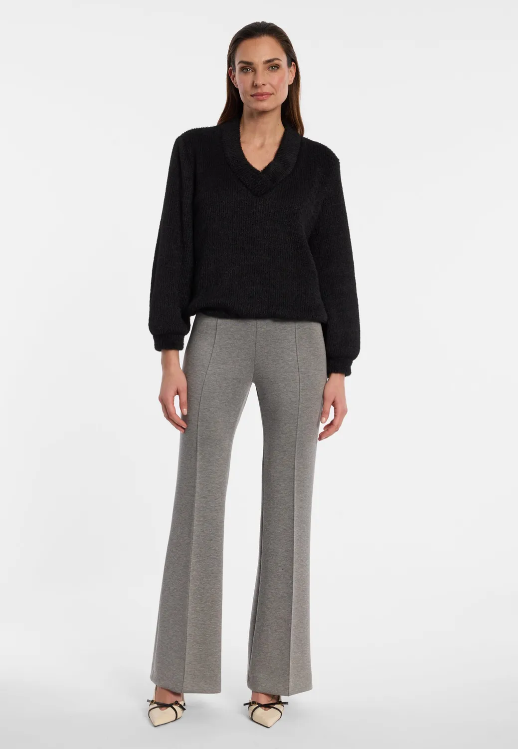 Ana Alcazar Eltessa pantaloni bootcut vita alta