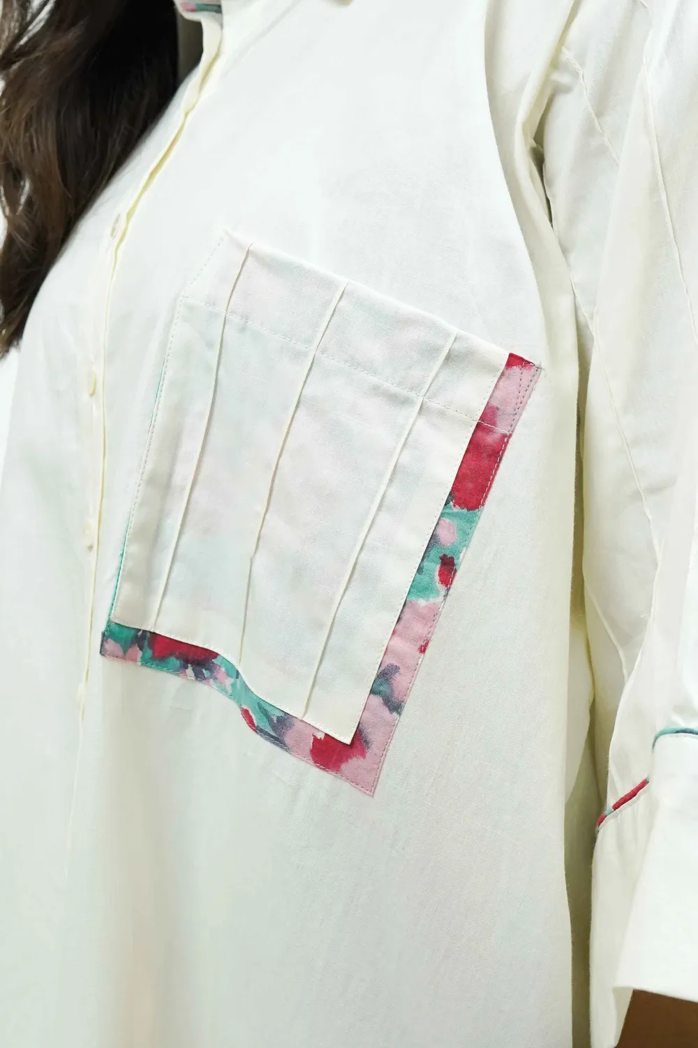 Our Dve S0022 camicia panna cotone anti-fit