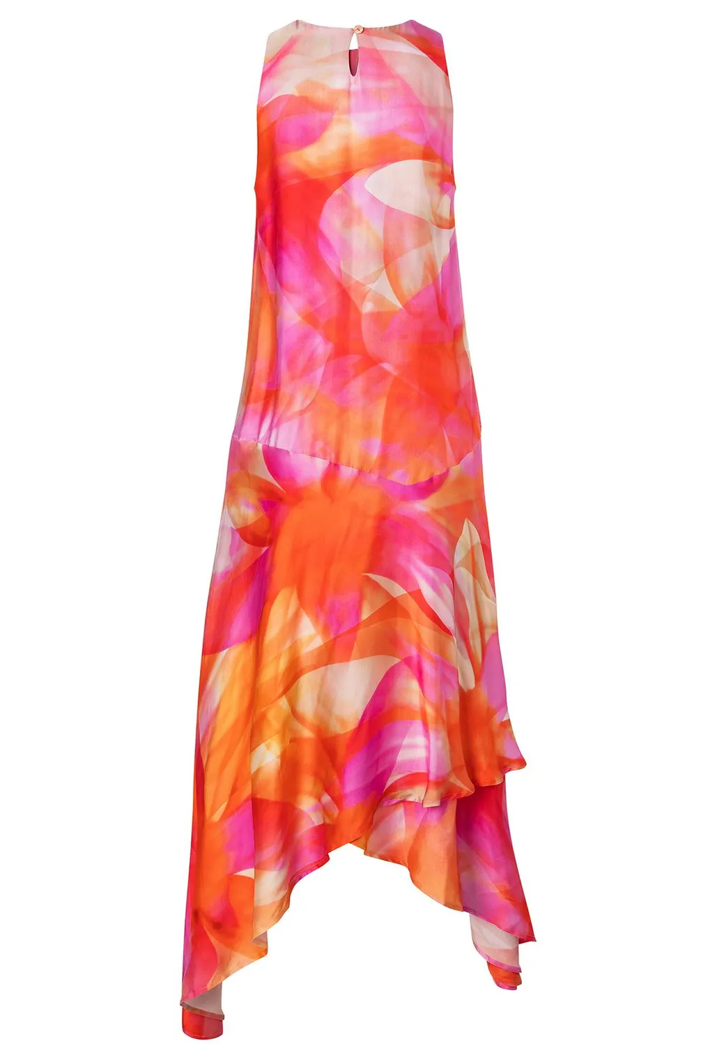 Ana Alcazar Zela abito maxi chiffon floreale