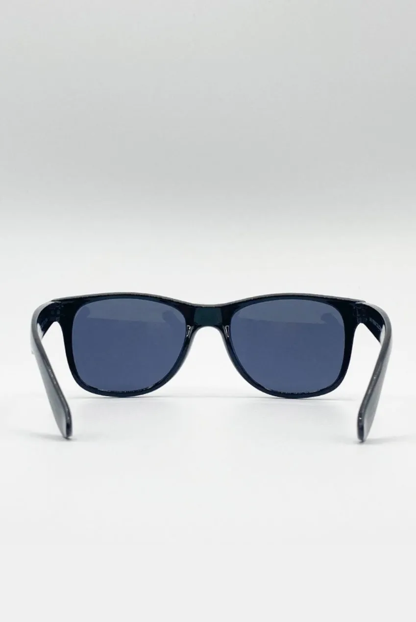 SVNX Classic Wayfarer occhiali da sole neri protezione UV400