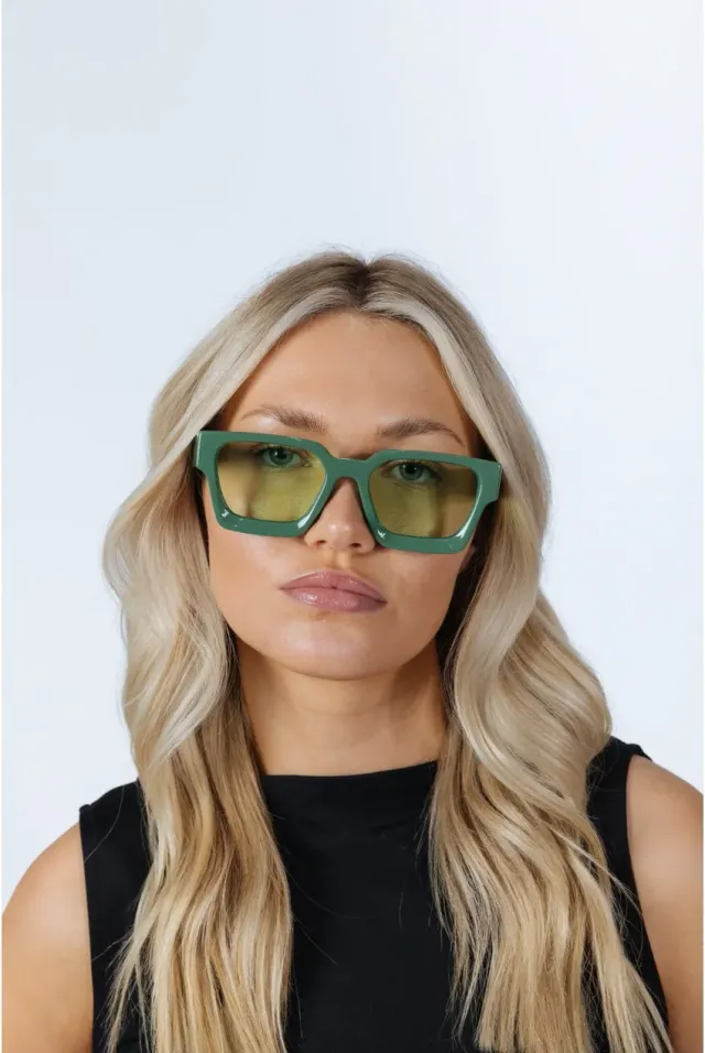 SVNX Square Retro occhiali da sole verde menta taglia unica
