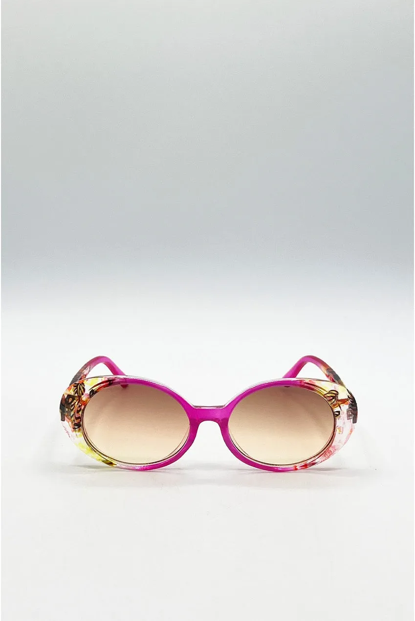 SVNX SG2503509 occhiali da sole ovali rosa categoria 3