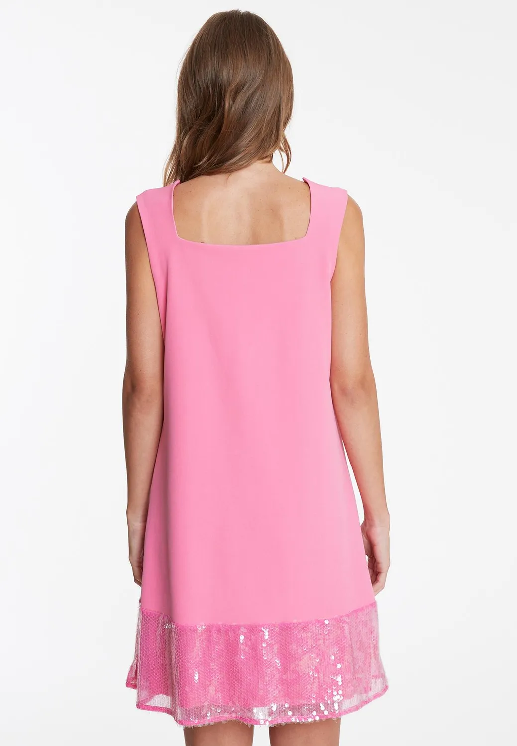 Ana Alcazar Wacara vestito rosa paillettes