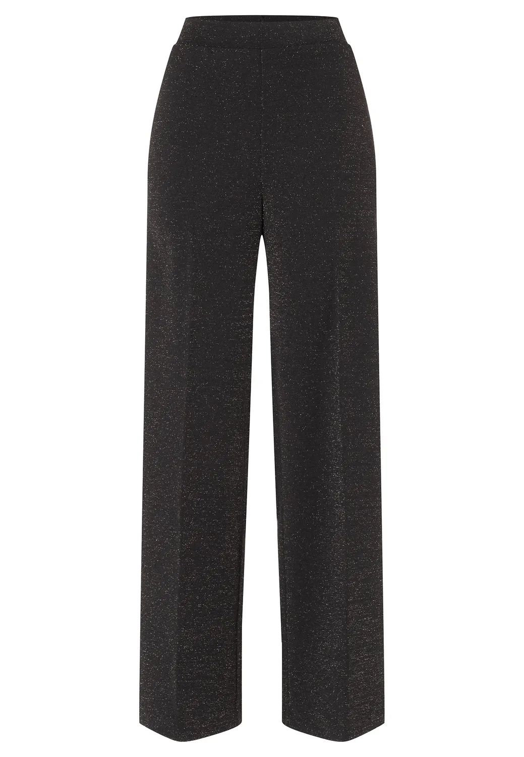 Ana Alcazar Cilisa pantaloni lurex neri a palazzo