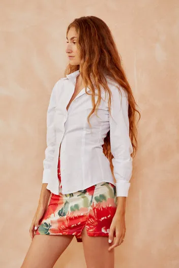 Dahlia Shirt camicia cotone bottoni madreperla