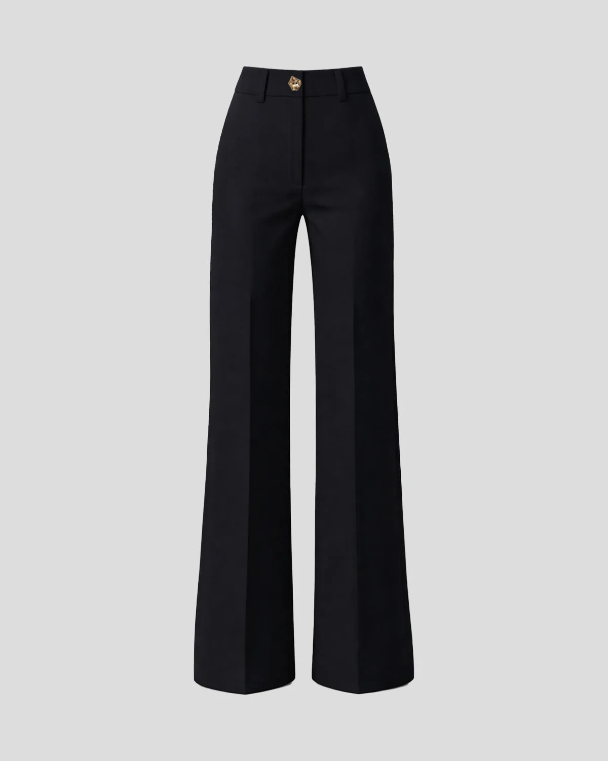Violante Nessi Francis pantaloni neri lana palazzo