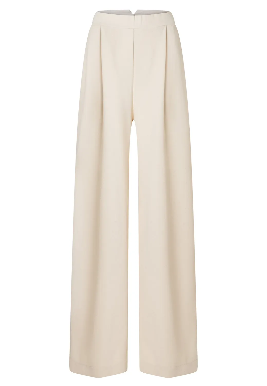 Ana Alcazar Ellistine pantaloni Marlene avorio vita alta