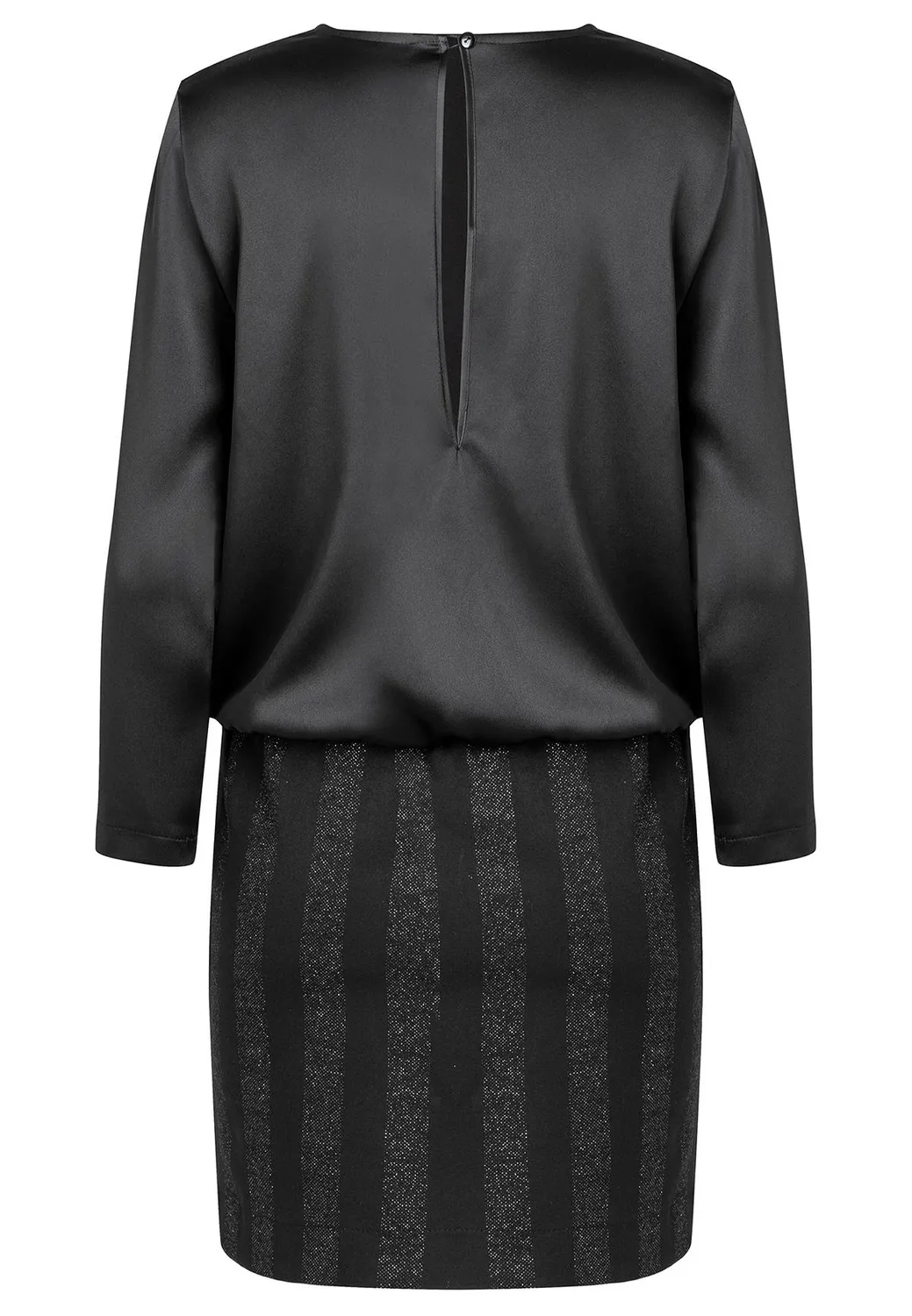 Ana Alcazar Sammy abito corto nero lurex
