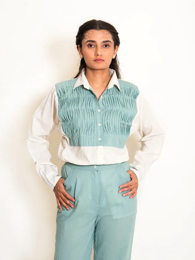 Our Dve Cordelia Finn coordinato cotone verde menta