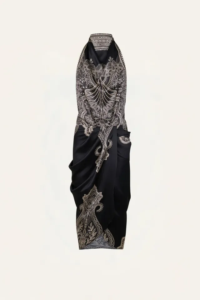 Johanna Ortiz Radical Grace Top seta nero