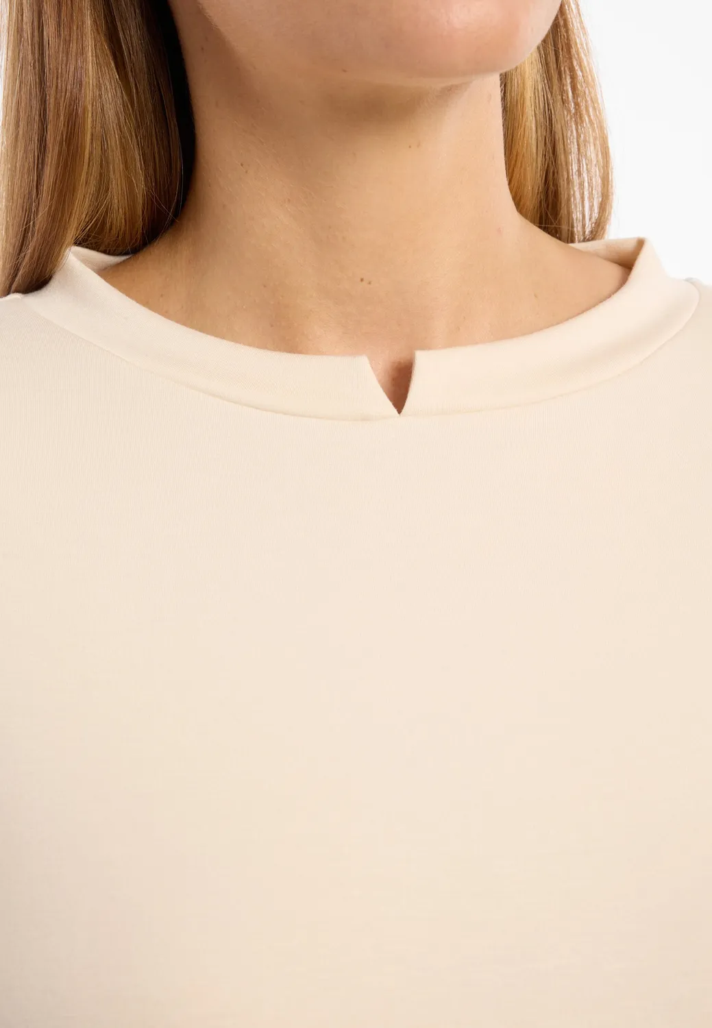 Ana Alcazar Adlena abito linea A bianco crema corto