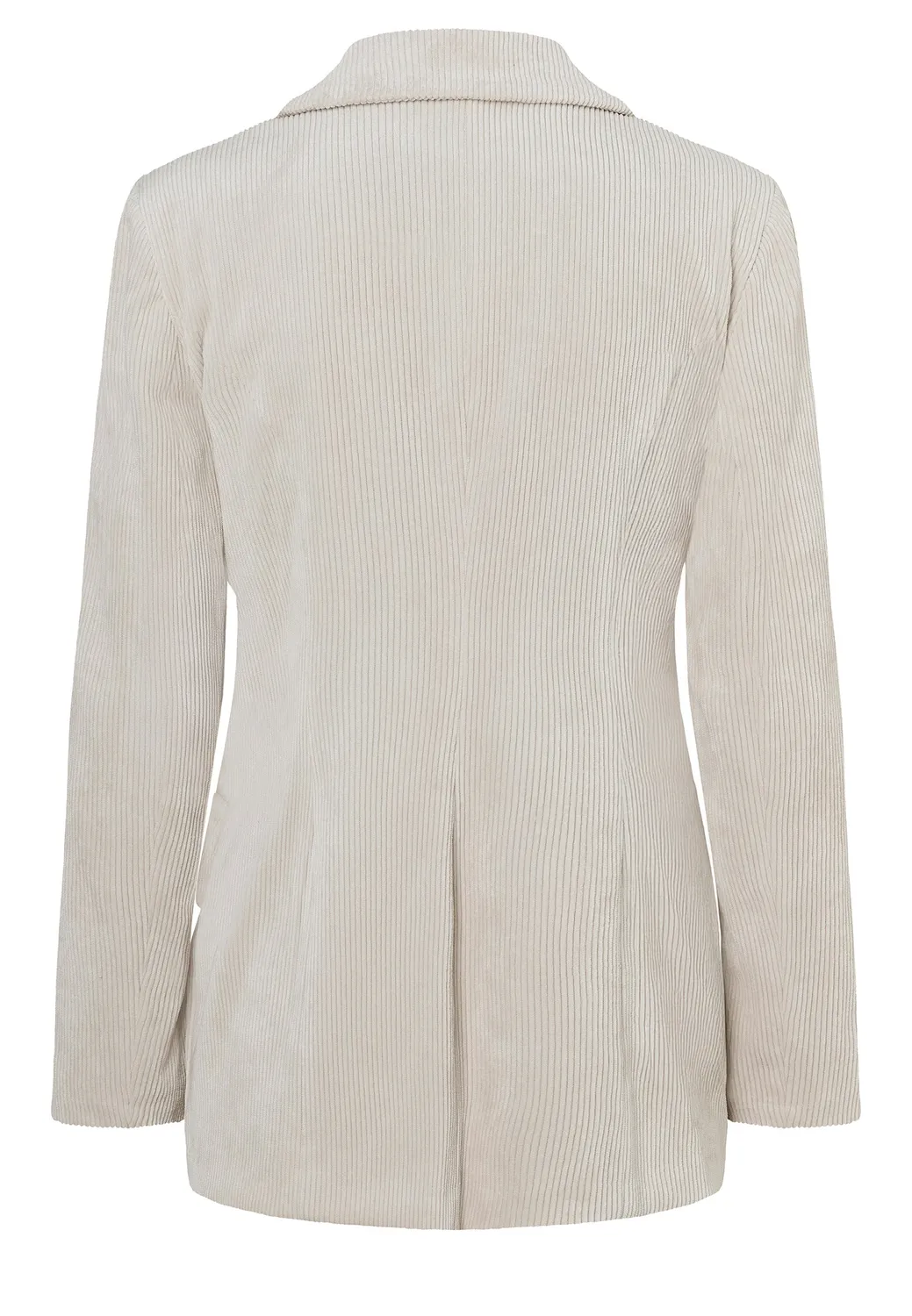 Ana Alcazar Adiba blazer velluto panna doppiopetto lungo