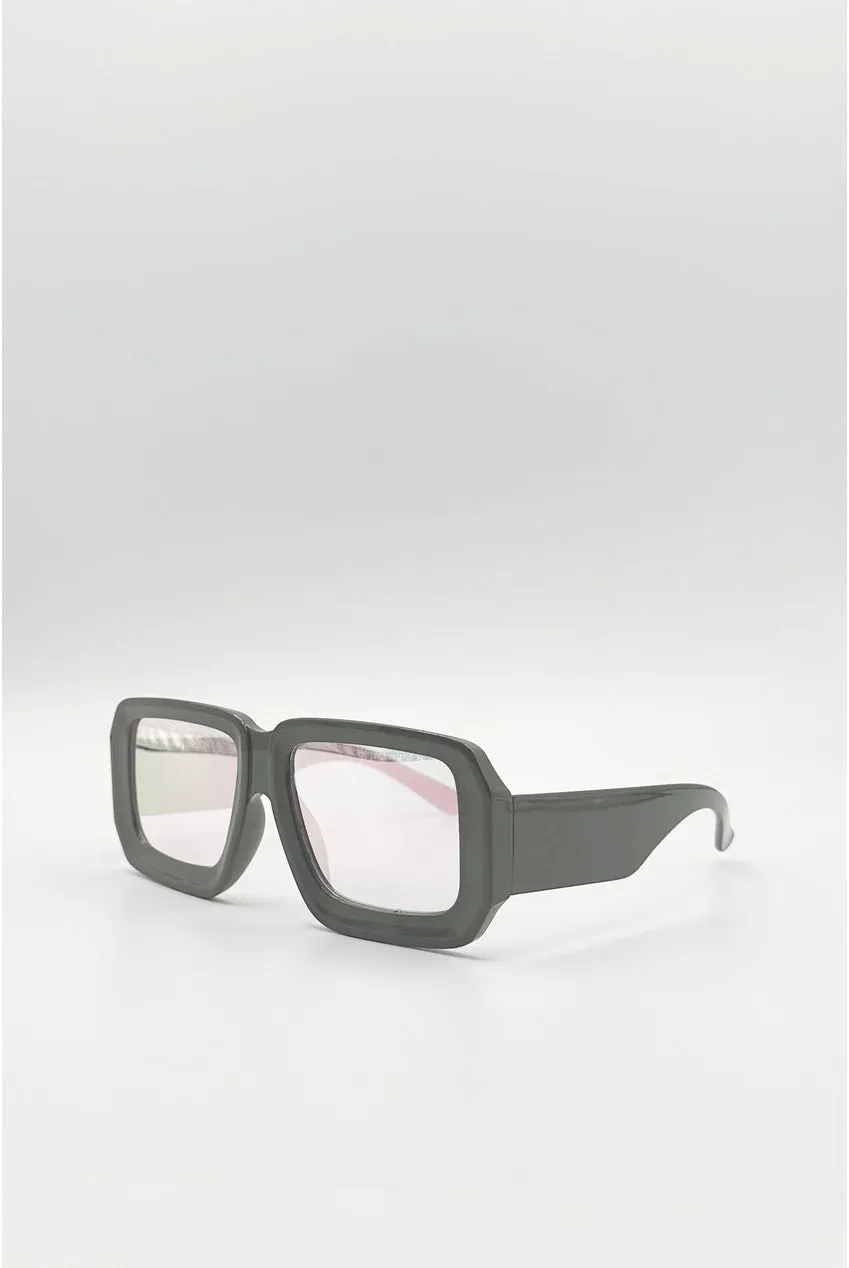 SVNX Oversized Square SG2608109 occhiali grigio rosa