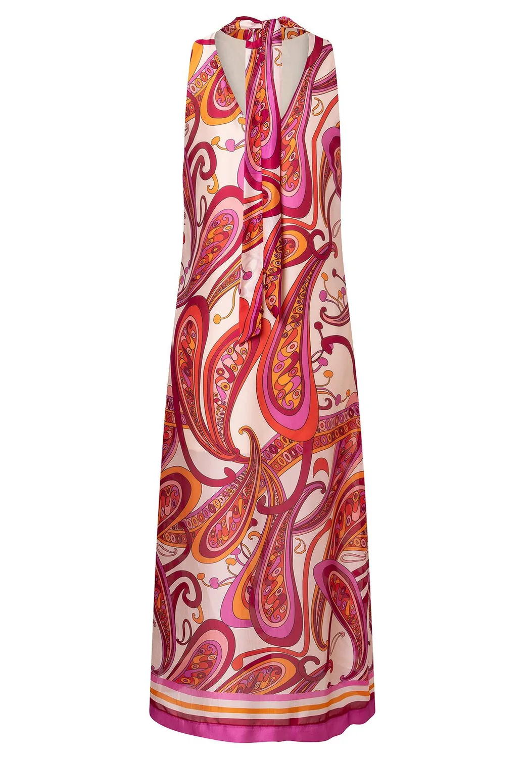 Ana Alcazar Wegana abito maxi fantasia chiffon
