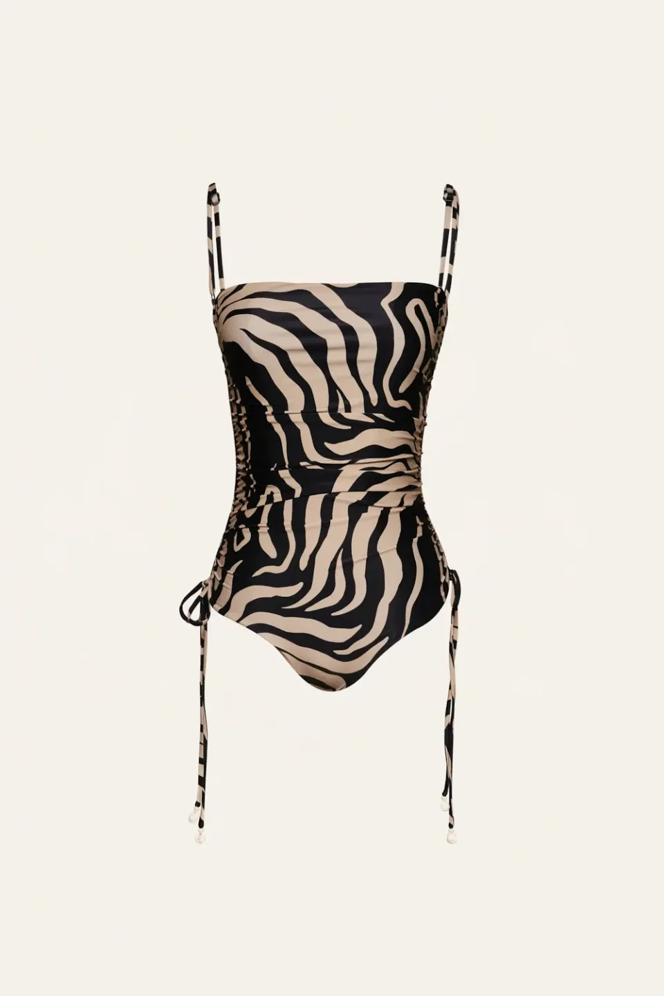 Johanna Ortiz Tarangire costume intero nero sabbia